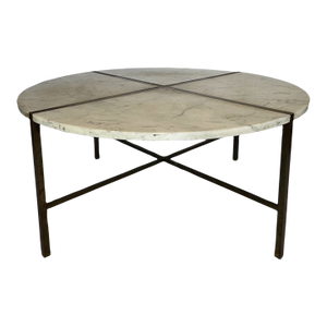 Vintage Mid Century Modern Marble Coffee Table by Harvey Probber