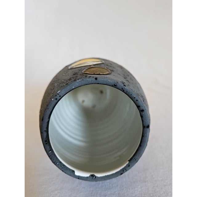 Charcoal MCM Miro' Ceramic Vase, Made in Italy For Sale - Image 8 of 8