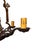 The perfect chandelier for a Spanish or Mediterranean Style home! Hammered mixed metals and an amazing original patina...