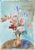Extending to the edges of the composition, Eve Nethercott's rendering of a floral arrangement comprised of roses and...