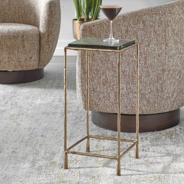 Contemporary Statement Piece Square Drink Table For Sale - Image 3 of 6