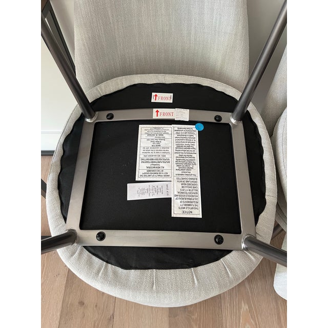 Like New! West Elm Finley Low-Back Dining Chairs (6) For Sale In Washington DC - Image 6 of 6
