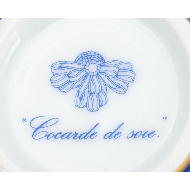 Hermes Paris "Cocarde De Soie" Porcelain Tea Service for 3 For Sale In New York - Image 6 of 11