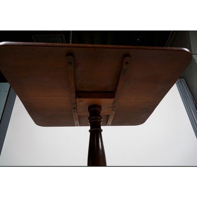 Early 19th Century Early 19th Century English Regency Mahogany Tilt-Top Table With Tripod Base For Sale - Image 5 of 7