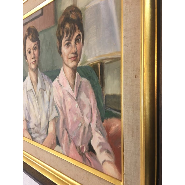 1960s Vintage Oil on Canvas, Listed Artist For Sale - Image 5 of 10