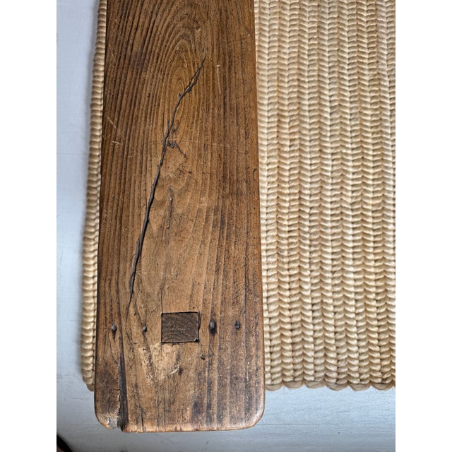 Early 20th Century Rustic Wooden Bench, France For Sale - Image 10 of 13