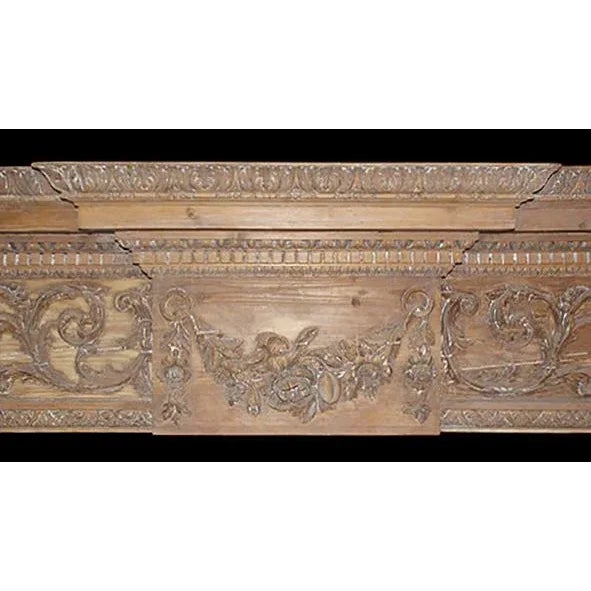 Traditional Antique Carved Georgian Style Mantel For Sale - Image 3 of 6