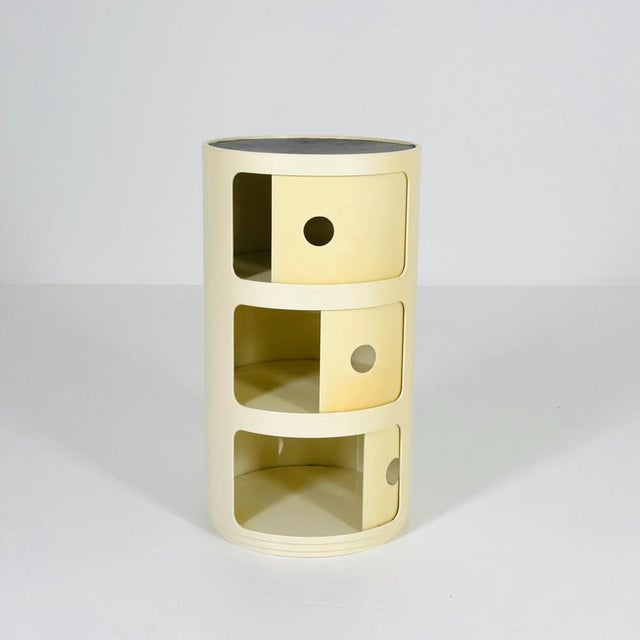 Anna Castelli Ferrieri Roll Container for Kartell, Model 4965-6-7 – 3-Tier Storage Unit Made in Italy 1979s Original Anna...