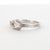 18k White Gold Knot Ring With Round White Diamonds Size 7 For Sale - Image 11 of 18