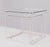 White White and Clear Glass Isocele Nesting Tables from Max Sauze, 1970s, Set of 2 For Sale - Image 8 of 8