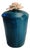 Villari Italy Luxury Turquoise Ceramic Lidded Jar Scented Candle - Pristine Cond For Sale
