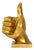 Gold Thumbs Up Hand Symbol Sculpture For Sale