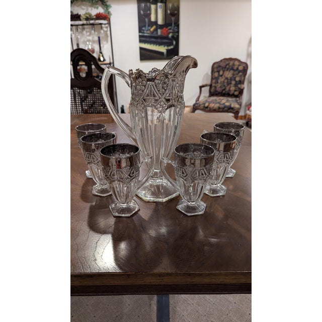 Early 1900s Tiffin Glass Ware Set - Set of 7 For Sale - Image 11 of 11