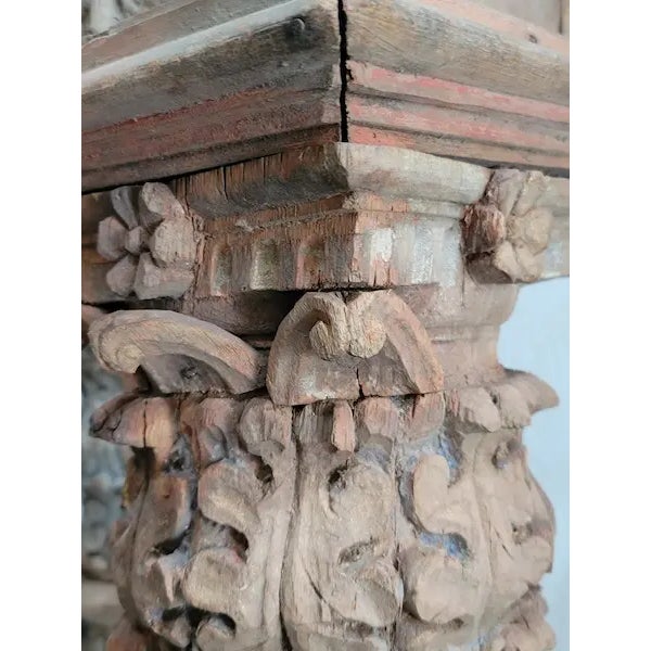 Trio of 18th Century French Private Le Mans Chapel Columns For Sale - Image 15 of 15