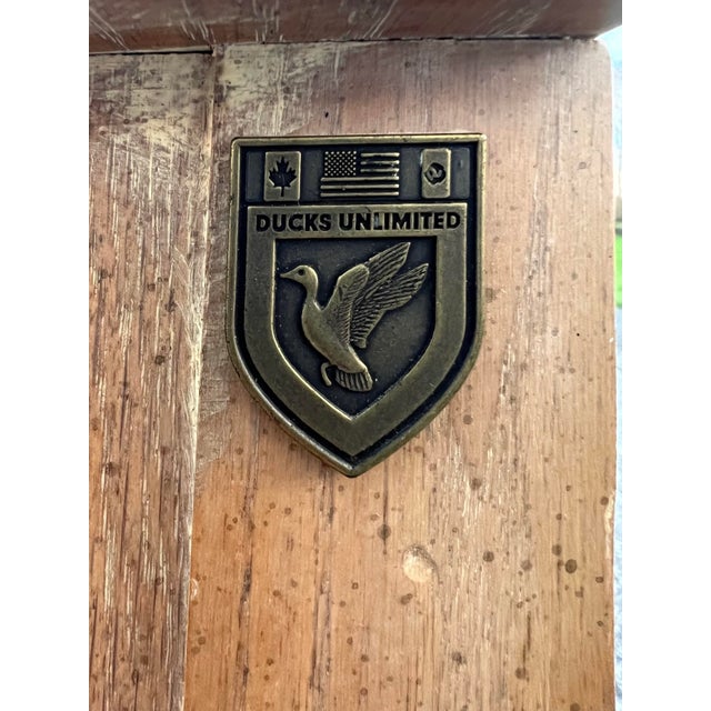 Kincaid Ducks Unlimited Bleached Oak Console For Sale - Image 10 of 11