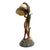 1900 - 1909 Antique Art Nouveau French Gilt Metal Shell Lamp For Sale - Image 5 of 6