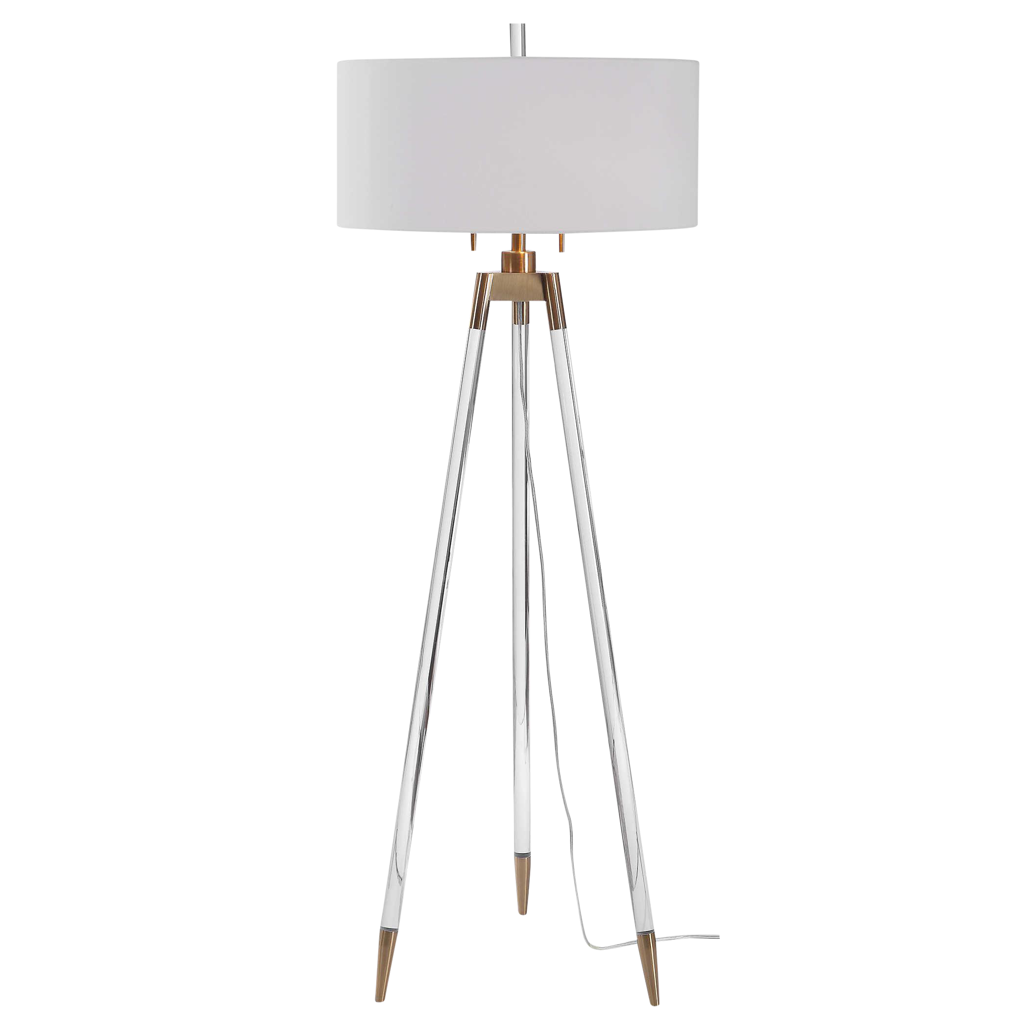 acrylic floor lamp lucite modern light