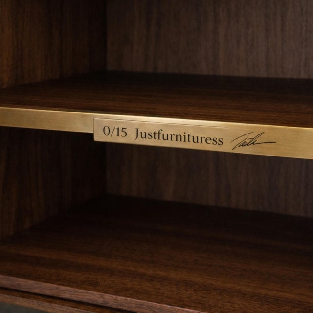 Not Yet Made - Made To Order Edition 01 Sideboard in Dark Walnut and Brass from Justfurnituress SRL For Sale - Image 5 of 11