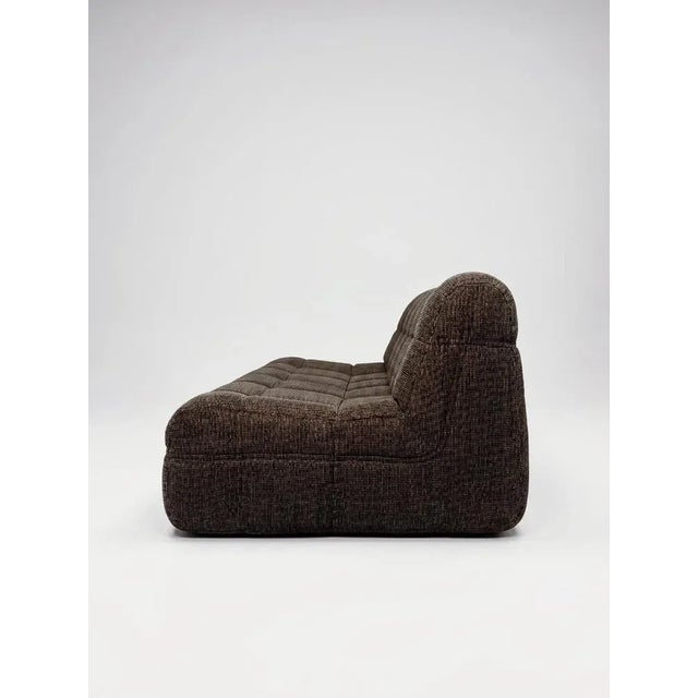 Bauhaus Vintage Velvet Sofa from Rolf Benz, 1970s For Sale - Image 3 of 5