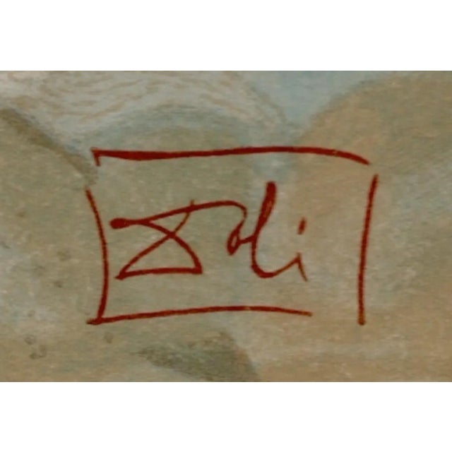 Salvador Dali, The Prophecy of Vanni Fucci, 1964, Original Woodcut For Sale - Image 6 of 8