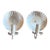 Clam Shells Sconces in Original Silverplate Finish, Pristine Patina, Circa 1920 For Sale