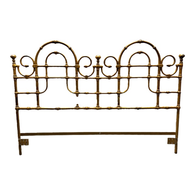 Mid 20th Century Kessler 270 Mid-Century Modern Gold Guild Headboard For Sale