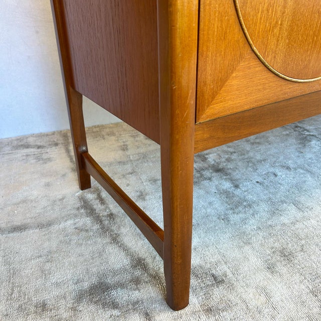 Brown Teak Circles Sideboard from Nathan, 1960s For Sale - Image 8 of 15