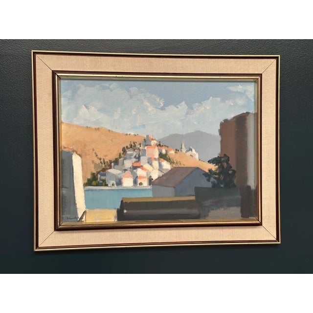 Stig Wernheden, Bergsby, 1960s, Oil on Canvas For Sale - Image 9 of 17
