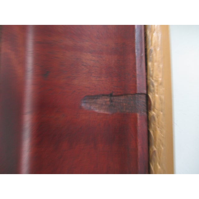 Antique French Empire Mahogany & Gold Interior Mantle Mirror For Sale - Image 10 of 12