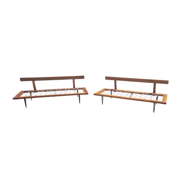 1950s Fine Pair of Mid Century Modern Signed Daybeds For Sale - Image 18 of 18