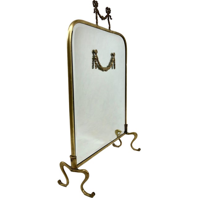 Louis XVI Style Table Mirror in Brass For Sale - Image 16 of 17