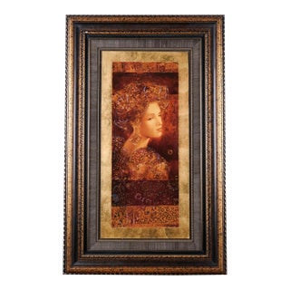2000 Csaba Markus "Constantina" Artist Hand Signed & Embellished Limited Edition Serigraph 13/225 Exquisitely Framed and Matted For Sale