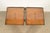 1960s Baker Furniture French Regency Louis XVI Cherry, Burl Wood, and Brass Side Tables, Pair For Sale - Image 5 of 10