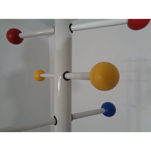 Black Italian Tubular Coat Rack, 1970s For Sale - Image 8 of 16