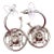 Chanel Silver CC Big Snap Hoop Piercing Earrings - 2 Pieces For Sale
