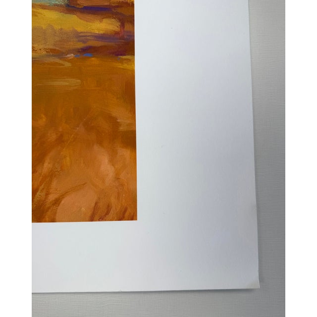 Blue Early 21st Century, Untitled (Pastoral Landscape), Contemporary Impressionist, Archival Iris Giclee on Watercolor Paper, Artist Greg Osterhaus For Sale - Image 8 of 11