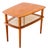 1950s Danish Modern Solid Teak & Cane "Minerva" Side Table Attributed to Hvidt & Molgaard-Nielsen For Sale