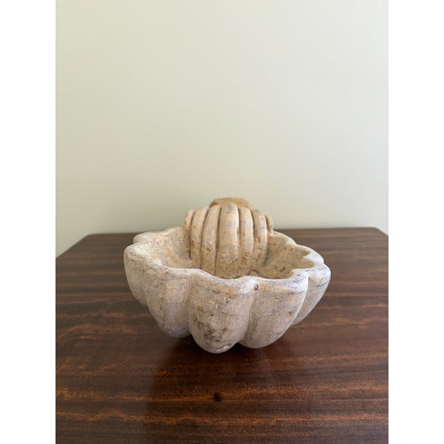 19th Century Italian Marble Shell Font From a Catholic Church For Sale - Image 10 of 12