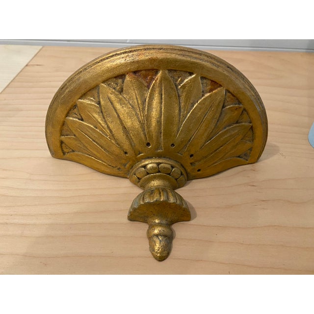Antique Gilt Plaster Neo Classical Wall Bracket For Sale - Image 4 of 15