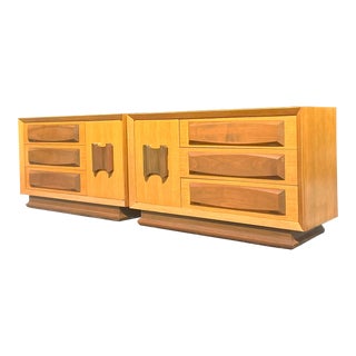 Vintage MCM VanLeigh Crest Dressers - a Pair For Sale