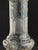 Elegant French Belle Époque vase combining fine hand-blown thin crystal and solid silver mounts. Marked with the French...
