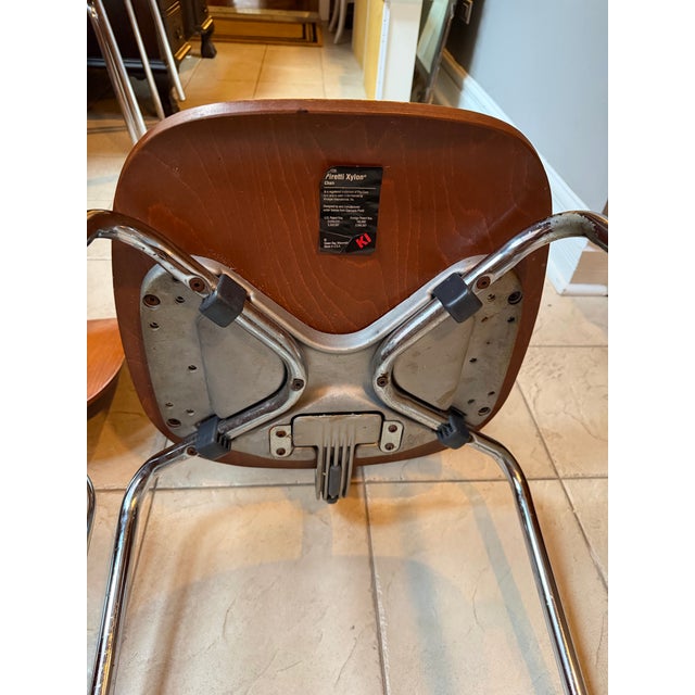 Set of Two Vintage Giancarlo Piretti Xylon Chairs for Krueger International (Ki) For Sale - Image 10 of 11