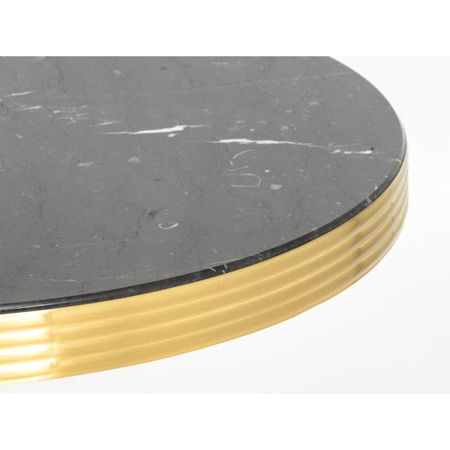 Art Deco Art Deco Style Marble Top Side Table For Sale - Image 3 of 7