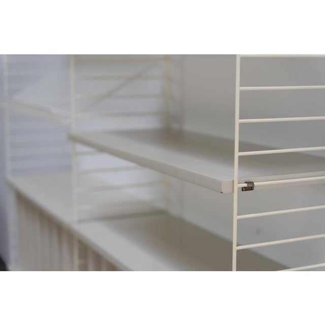 Vintage Shelving System with 2 Record Cabinets by Kajsa & Nils Strinning for String, Sweden, 1960s For Sale - Image 14 of 16