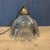 Asteroid Pressed Glass Holophane Pendant Lamp with Brass Fixture, 1920s For Sale - Image 15 of 18
