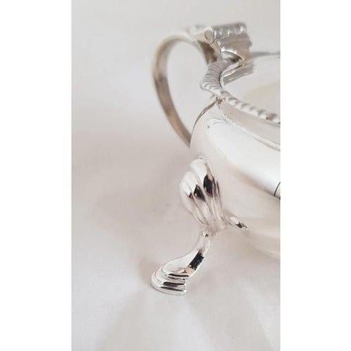 Sterling Silver Mustard Pot and Spoon from Edward Barnard & Sons, London, 1960, Set of 2 For Sale - Image 11 of 18