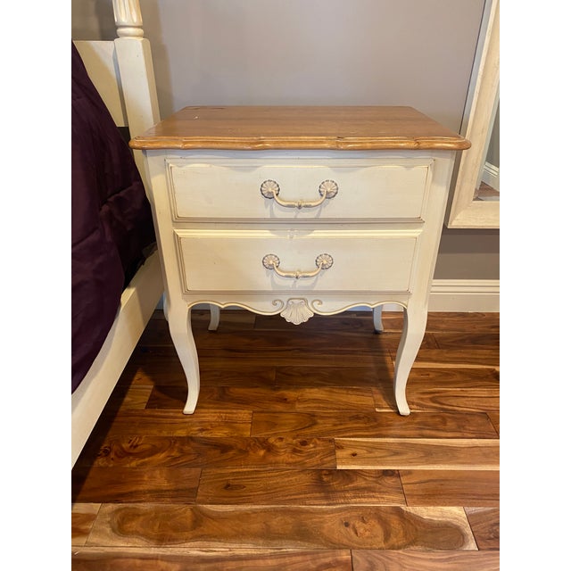 Ethan Allen 2 Drawer French Country Nightstand Chairish