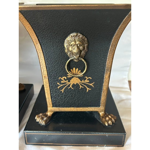 Tole Cachepots With Pineapple Motif For Sale - Image 4 of 8