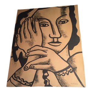 "Portrait of Nadia" Original Print by Fernand Leger For Sale