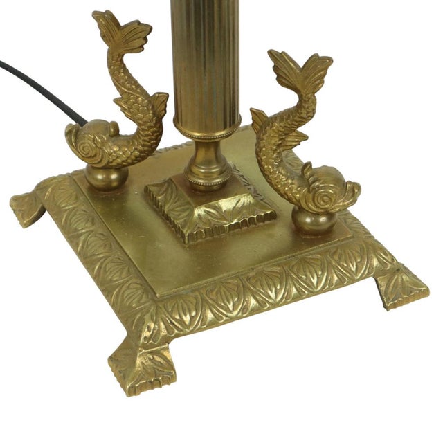 Vintage Brass Table Lamp, 1950s For Sale - Image 6 of 14
